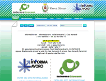 Tablet Screenshot of informagiovanisaronno.it